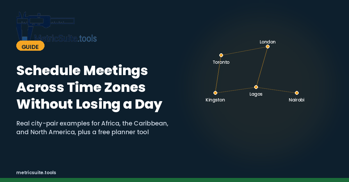 How to Schedule Meetings Across Time Zones