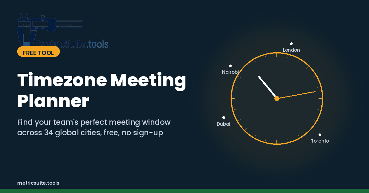 team meeting time zone planner