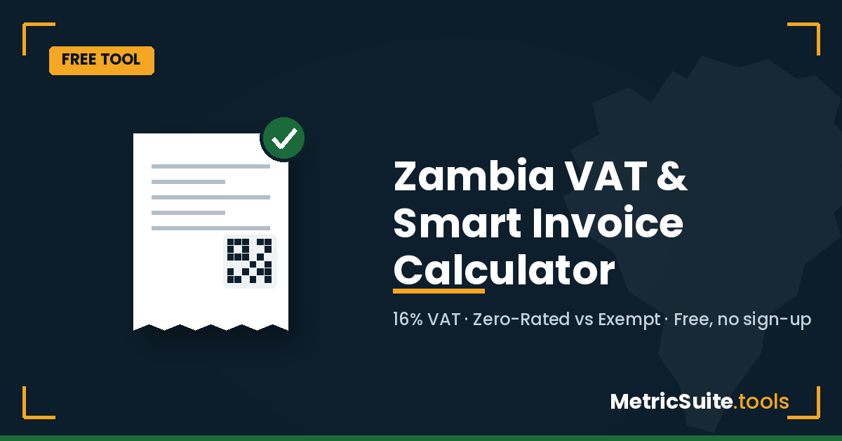Zambia VAT Invoice