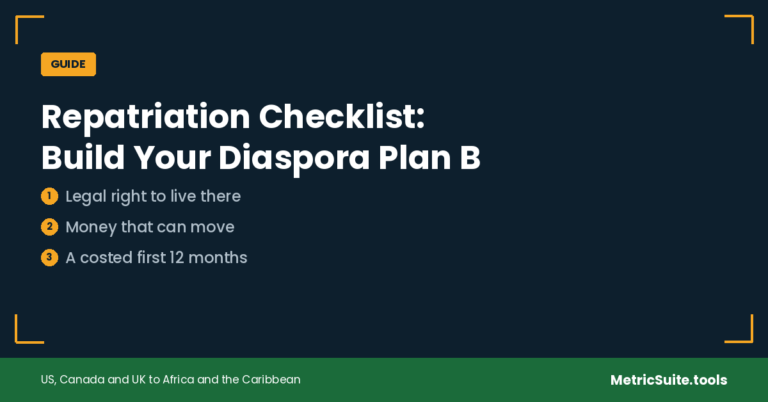 Repatriation Checklist: How to Build a Diaspora Plan B Before You Need One