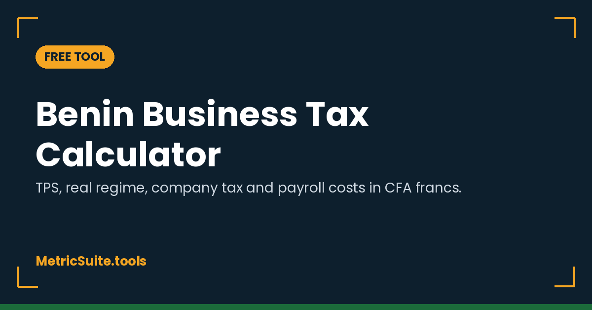 Benin Business Tax Calculator